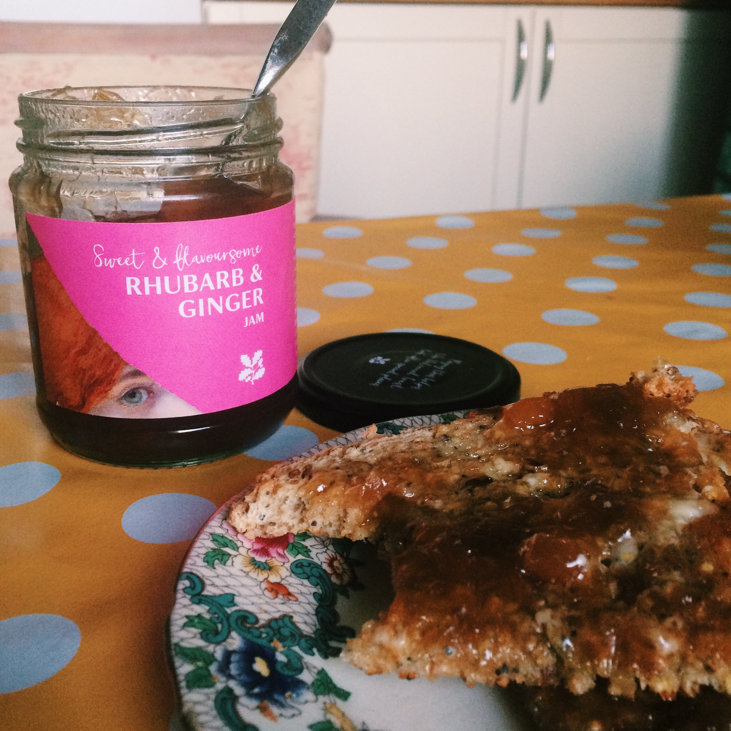 rhubarb and ginger jam