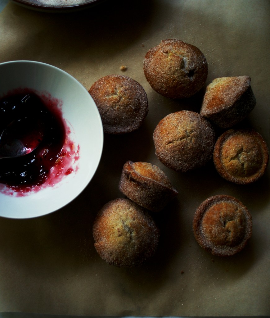 jam doughnut muffins