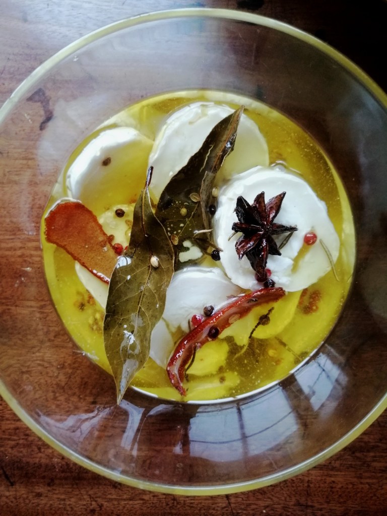 marinated goat's cheese