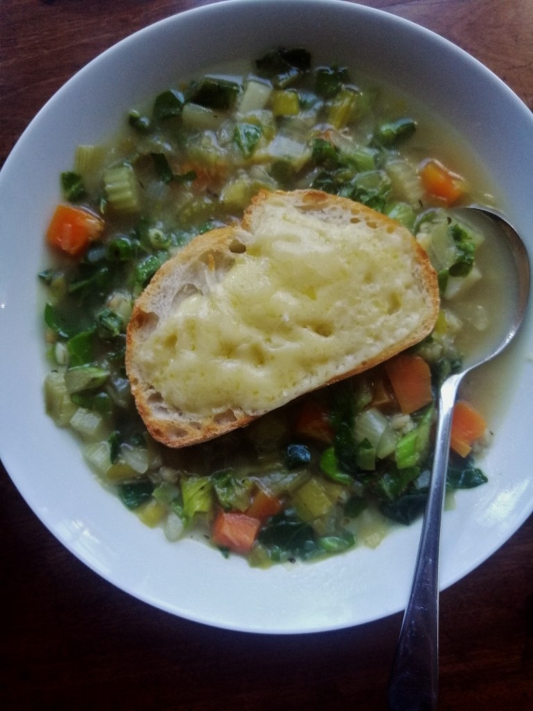 vegetable and pearl barley soup