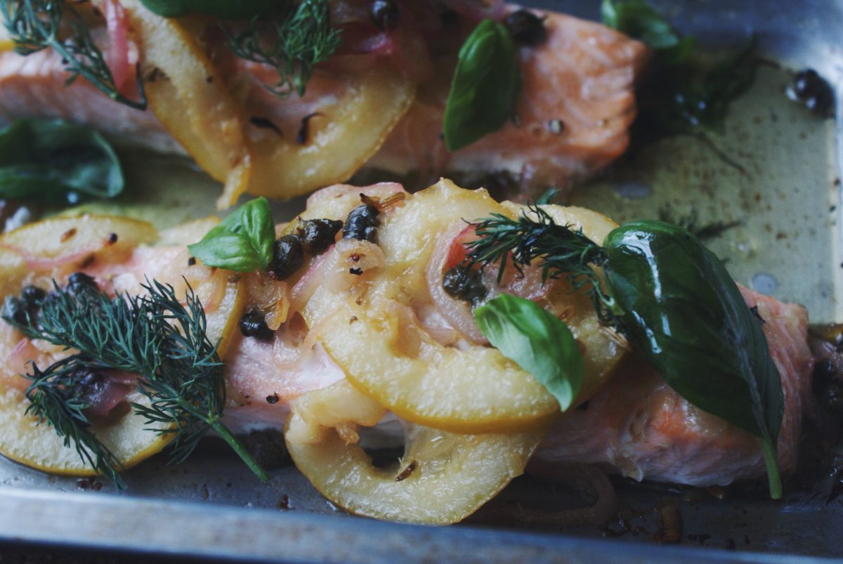 buttered salmon nigellaeatseverything.com