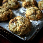 pear, chocolate and hazelnut scones