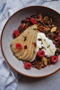 stovetop maple pecan granola