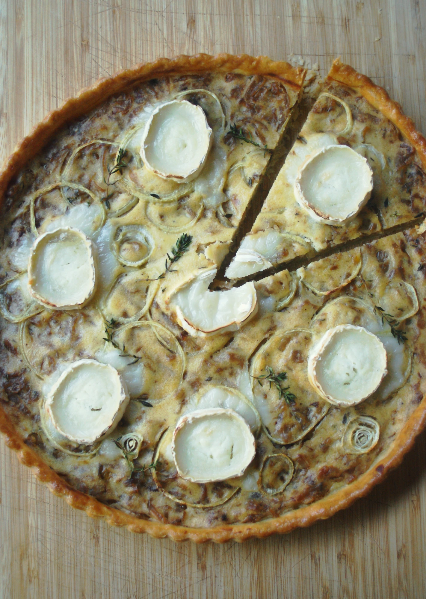 goat's cheese and onion tart