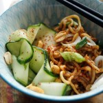10-minute peanut noodles