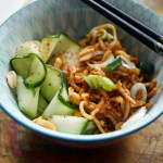 10-minute peanut noodles
